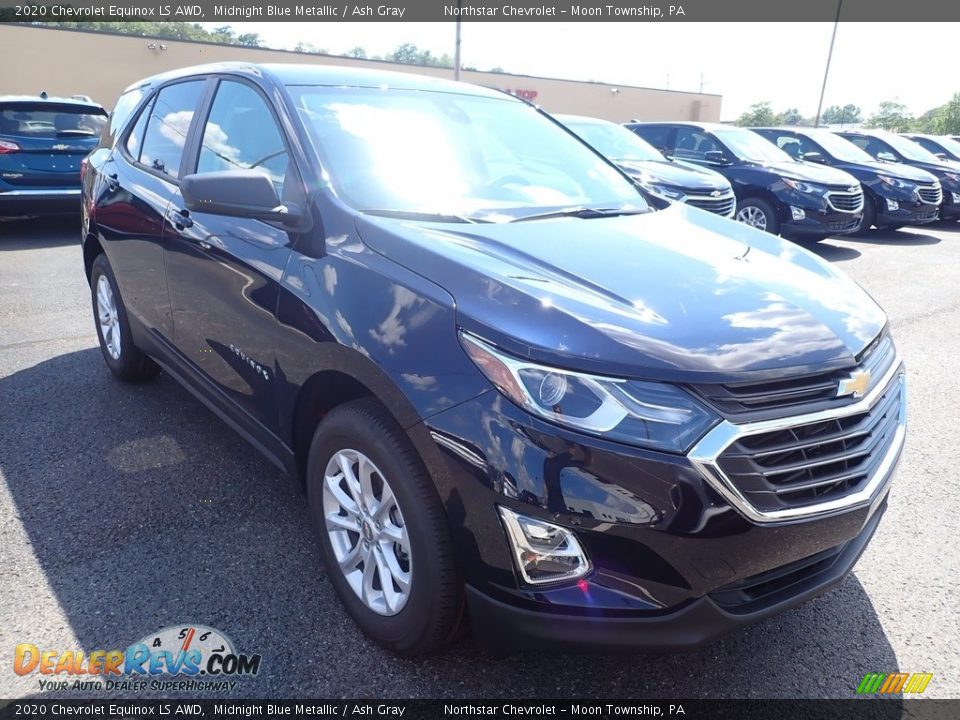 2020 Chevrolet Equinox LS AWD Midnight Blue Metallic / Ash Gray Photo #7