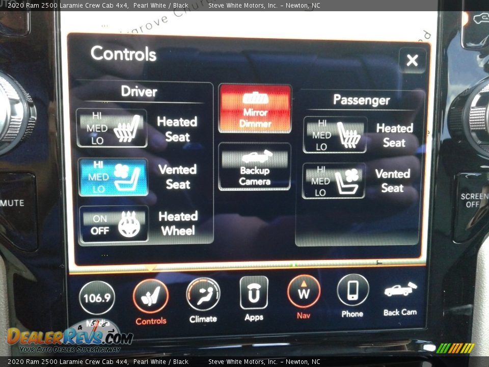 2020 Ram 2500 Laramie Crew Cab 4x4 Pearl White / Black Photo #26