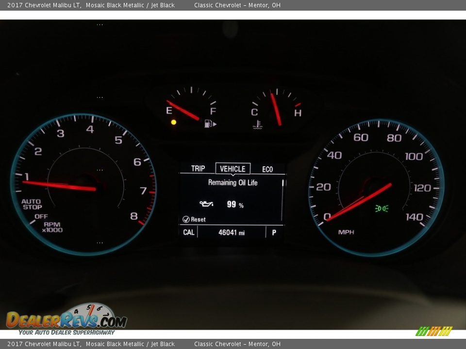 2017 Chevrolet Malibu LT Mosaic Black Metallic / Jet Black Photo #8