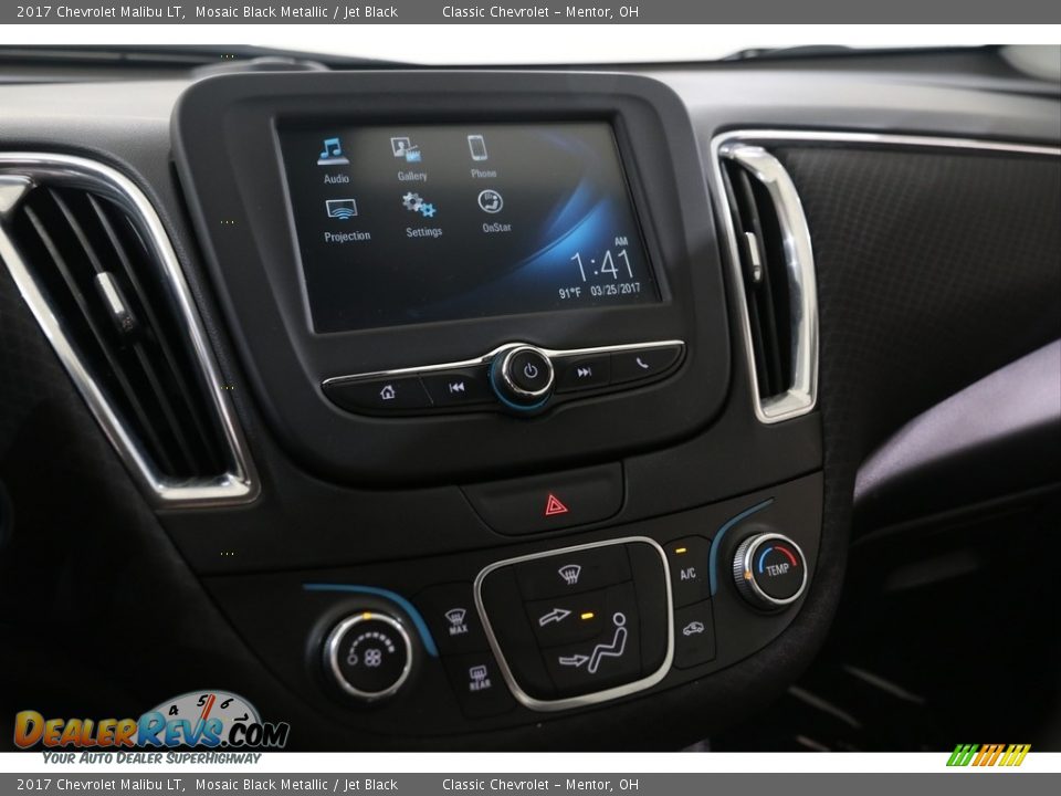 2017 Chevrolet Malibu LT Mosaic Black Metallic / Jet Black Photo #11