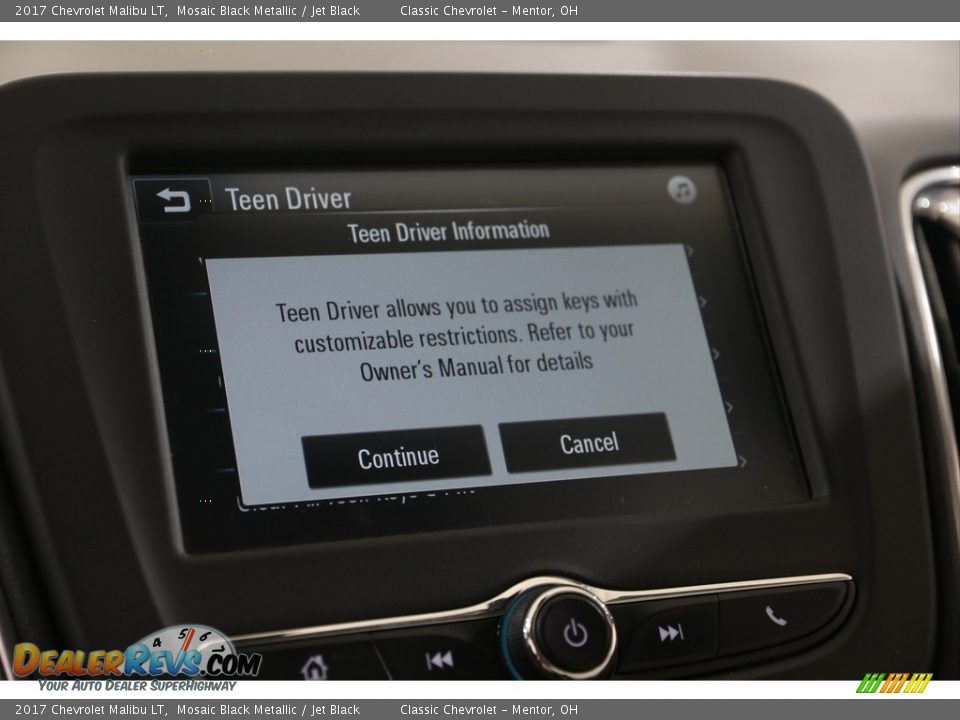 2017 Chevrolet Malibu LT Mosaic Black Metallic / Jet Black Photo #15