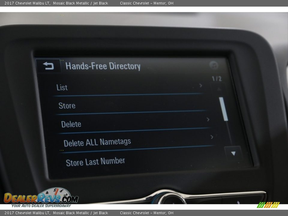 2017 Chevrolet Malibu LT Mosaic Black Metallic / Jet Black Photo #19