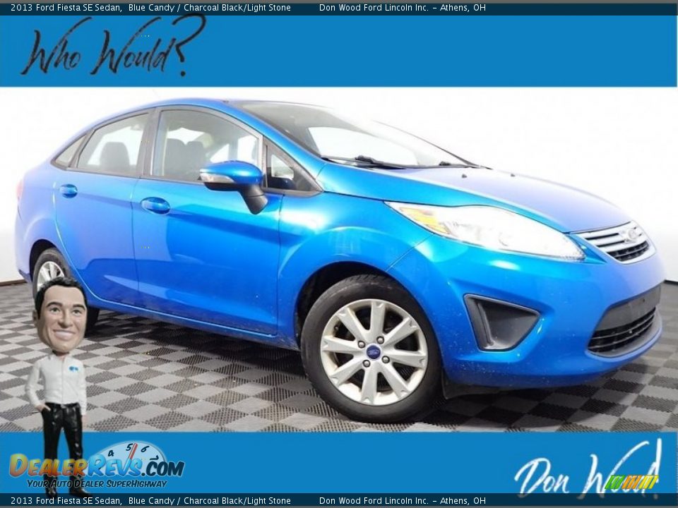 2013 Ford Fiesta SE Sedan Blue Candy / Charcoal Black/Light Stone Photo #1