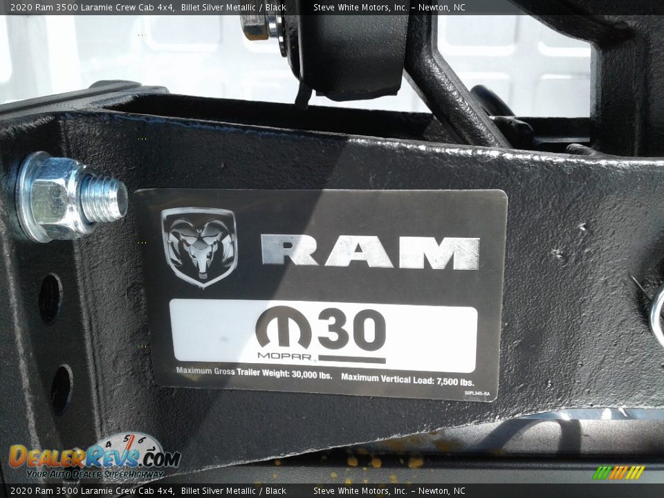2020 Ram 3500 Laramie Crew Cab 4x4 Billet Silver Metallic / Black Photo #9