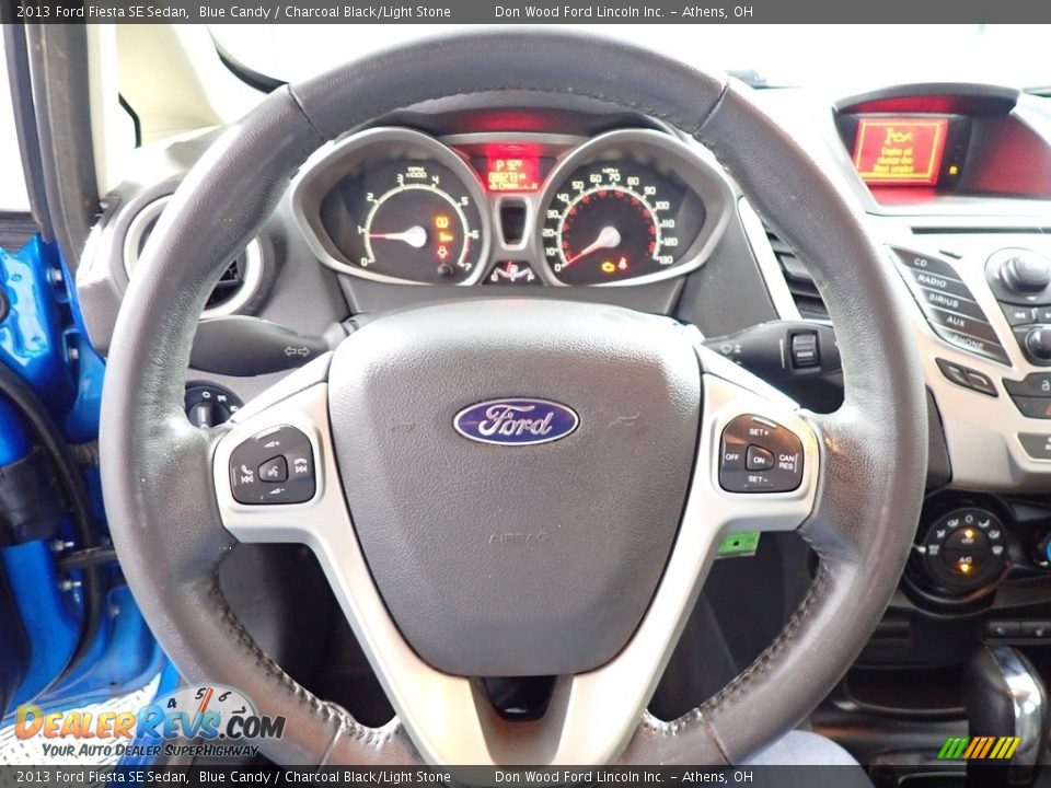 2013 Ford Fiesta SE Sedan Blue Candy / Charcoal Black/Light Stone Photo #28