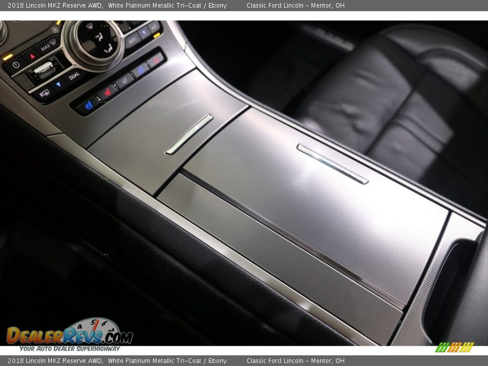 2018 Lincoln MKZ Reserve AWD White Platinum Metallic Tri-Coat / Ebony Photo #15