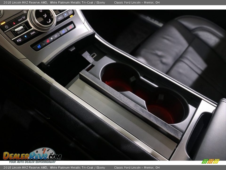 2018 Lincoln MKZ Reserve AWD White Platinum Metallic Tri-Coat / Ebony Photo #16