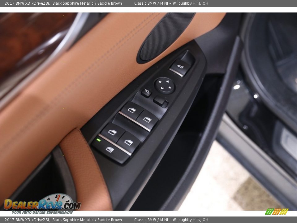 2017 BMW X3 xDrive28i Black Sapphire Metallic / Saddle Brown Photo #5