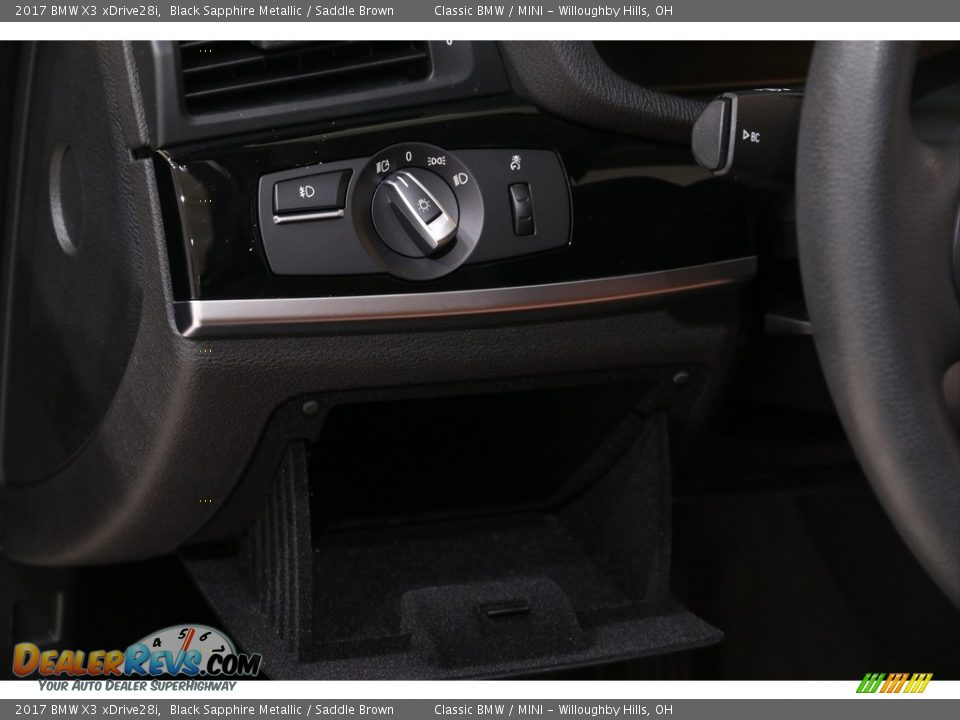 2017 BMW X3 xDrive28i Black Sapphire Metallic / Saddle Brown Photo #7