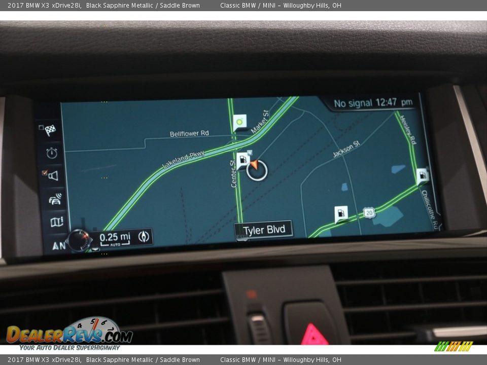 2017 BMW X3 xDrive28i Black Sapphire Metallic / Saddle Brown Photo #19