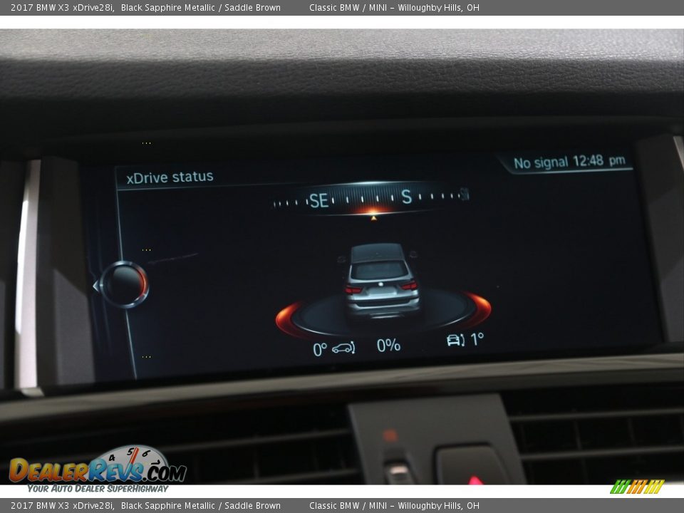 2017 BMW X3 xDrive28i Black Sapphire Metallic / Saddle Brown Photo #23