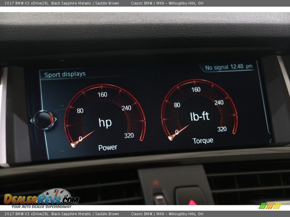 2017 BMW X3 xDrive28i Black Sapphire Metallic / Saddle Brown Photo #24