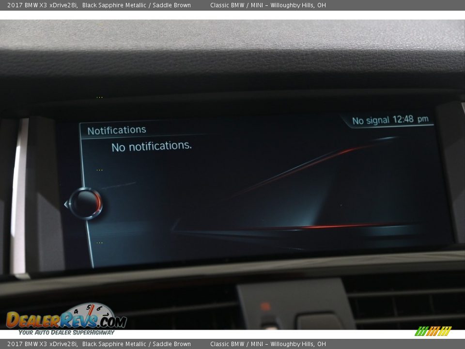 2017 BMW X3 xDrive28i Black Sapphire Metallic / Saddle Brown Photo #25