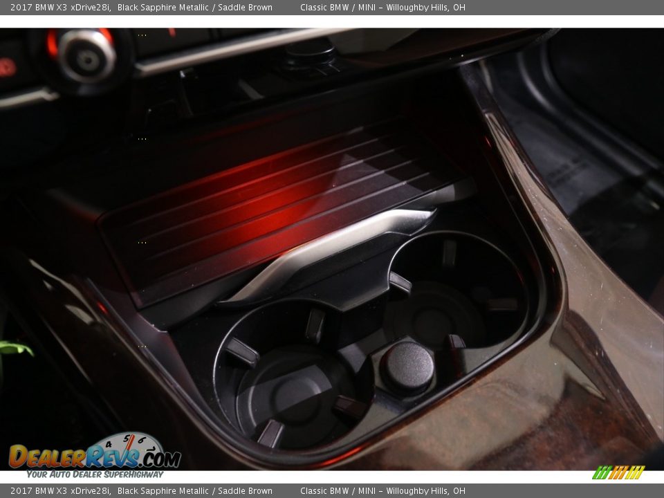 2017 BMW X3 xDrive28i Black Sapphire Metallic / Saddle Brown Photo #27