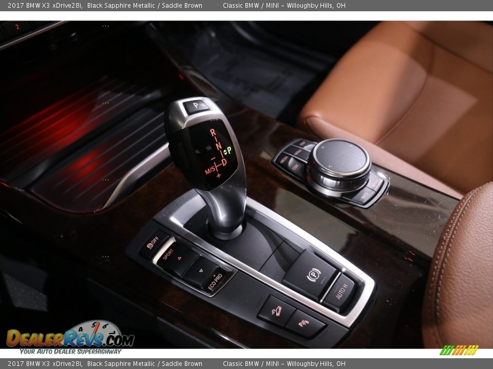 2017 BMW X3 xDrive28i Black Sapphire Metallic / Saddle Brown Photo #28