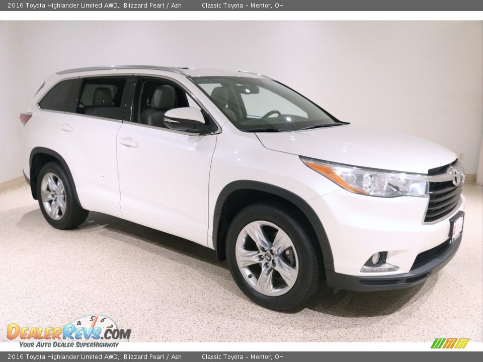 2016 Toyota Highlander Limited AWD Blizzard Pearl / Ash Photo #1