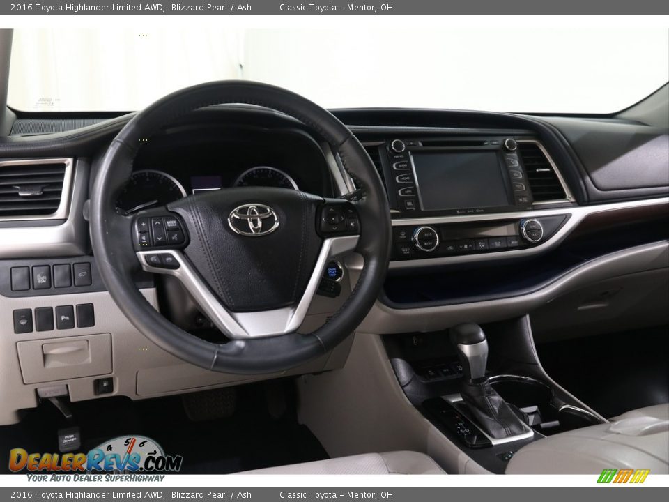 2016 Toyota Highlander Limited AWD Blizzard Pearl / Ash Photo #6