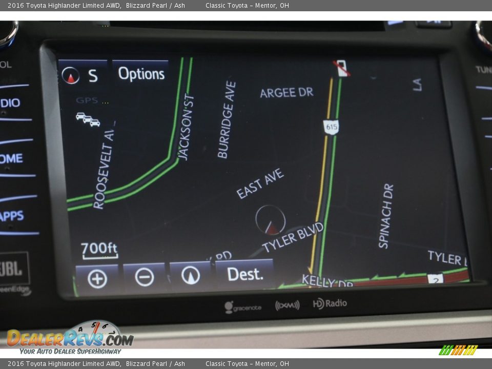 2016 Toyota Highlander Limited AWD Blizzard Pearl / Ash Photo #10