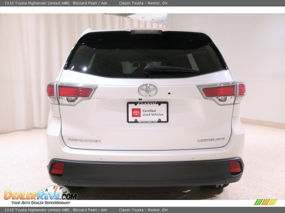 2016 Toyota Highlander Limited AWD Blizzard Pearl / Ash Photo #19