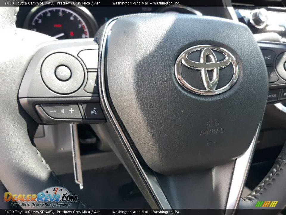 2020 Toyota Camry SE AWD Predawn Gray Mica / Ash Photo #5