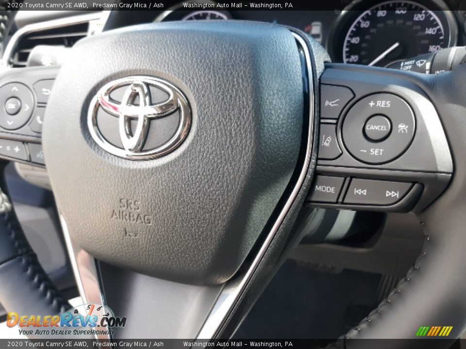 2020 Toyota Camry SE AWD Predawn Gray Mica / Ash Photo #6