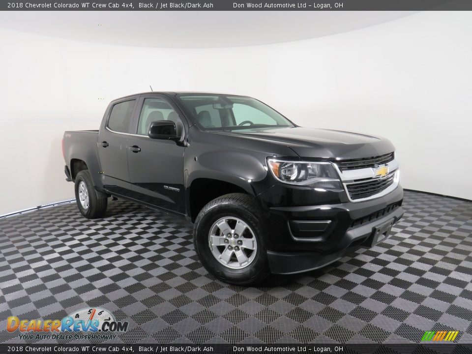 2018 Chevrolet Colorado WT Crew Cab 4x4 Black / Jet Black/Dark Ash Photo #3
