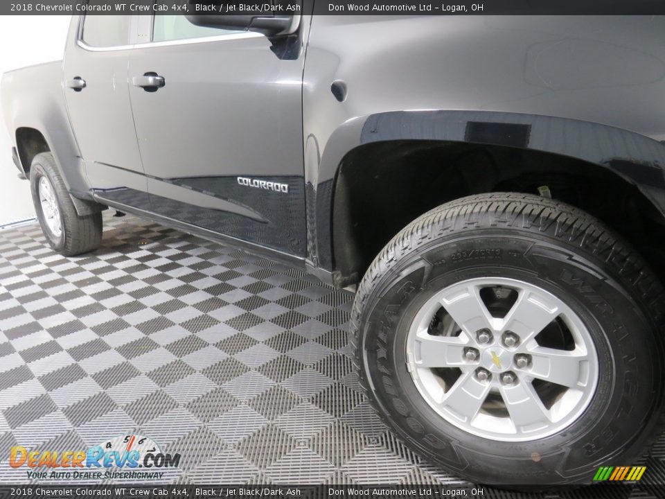 2018 Chevrolet Colorado WT Crew Cab 4x4 Black / Jet Black/Dark Ash Photo #4