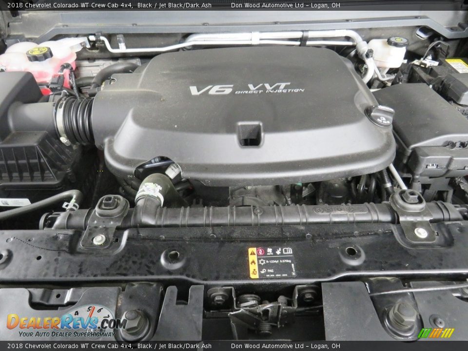 2018 Chevrolet Colorado WT Crew Cab 4x4 Black / Jet Black/Dark Ash Photo #7