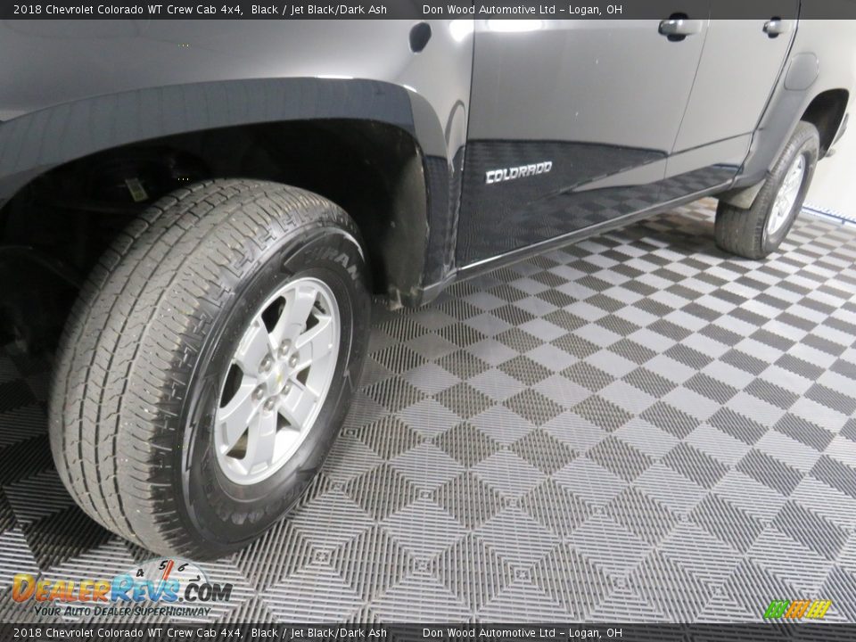 2018 Chevrolet Colorado WT Crew Cab 4x4 Black / Jet Black/Dark Ash Photo #9