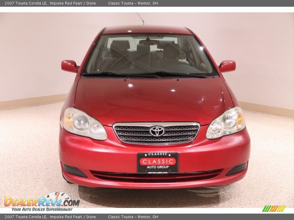 2007 Toyota Corolla LE Impulse Red Pearl / Stone Photo #2
