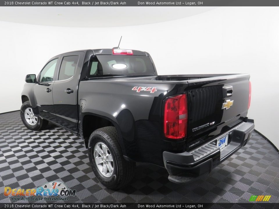 2018 Chevrolet Colorado WT Crew Cab 4x4 Black / Jet Black/Dark Ash Photo #11