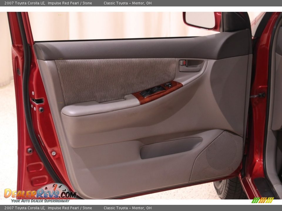 2007 Toyota Corolla LE Impulse Red Pearl / Stone Photo #4