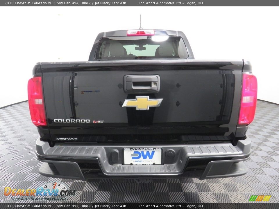 2018 Chevrolet Colorado WT Crew Cab 4x4 Black / Jet Black/Dark Ash Photo #12