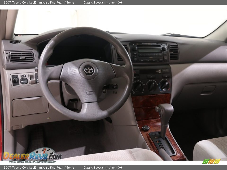 2007 Toyota Corolla LE Impulse Red Pearl / Stone Photo #6