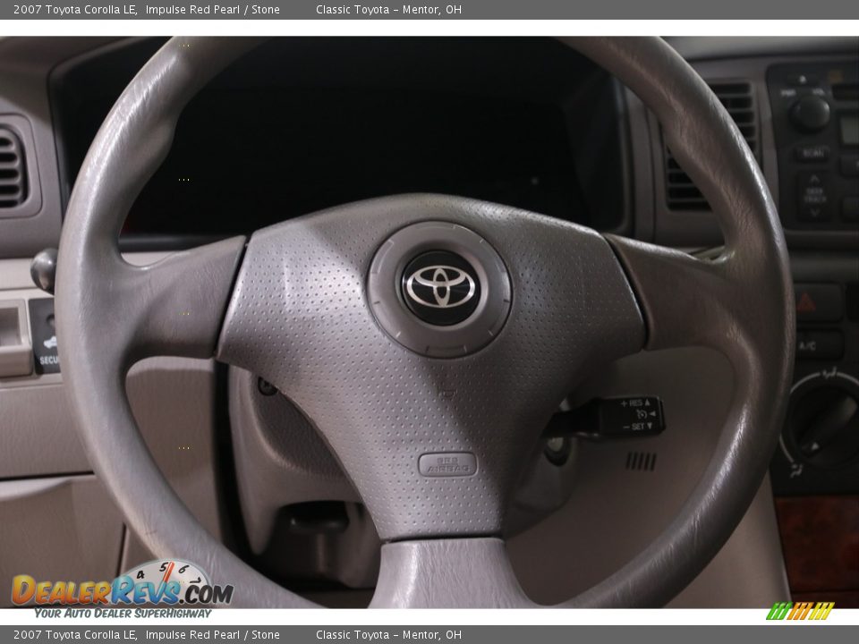 2007 Toyota Corolla LE Impulse Red Pearl / Stone Photo #7