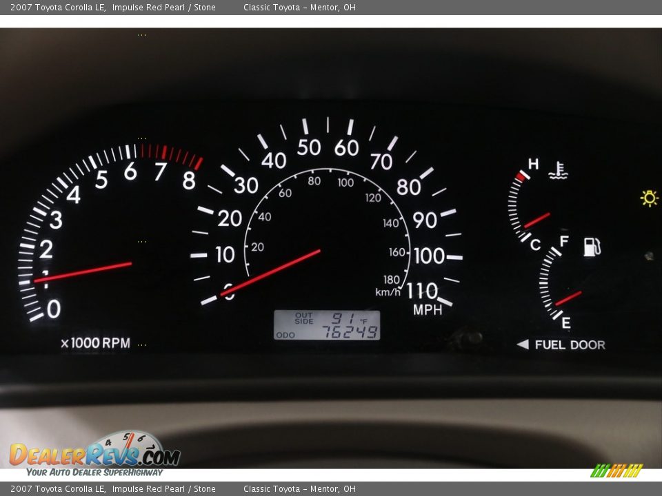 2007 Toyota Corolla LE Impulse Red Pearl / Stone Photo #8