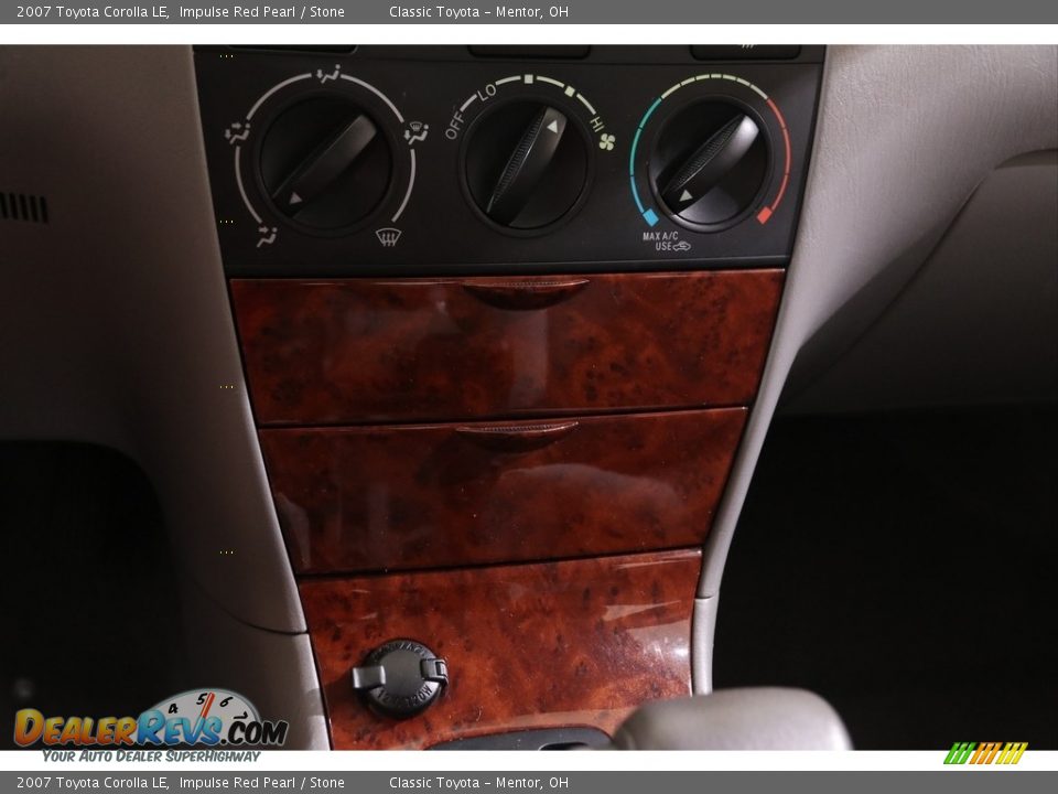 2007 Toyota Corolla LE Impulse Red Pearl / Stone Photo #10