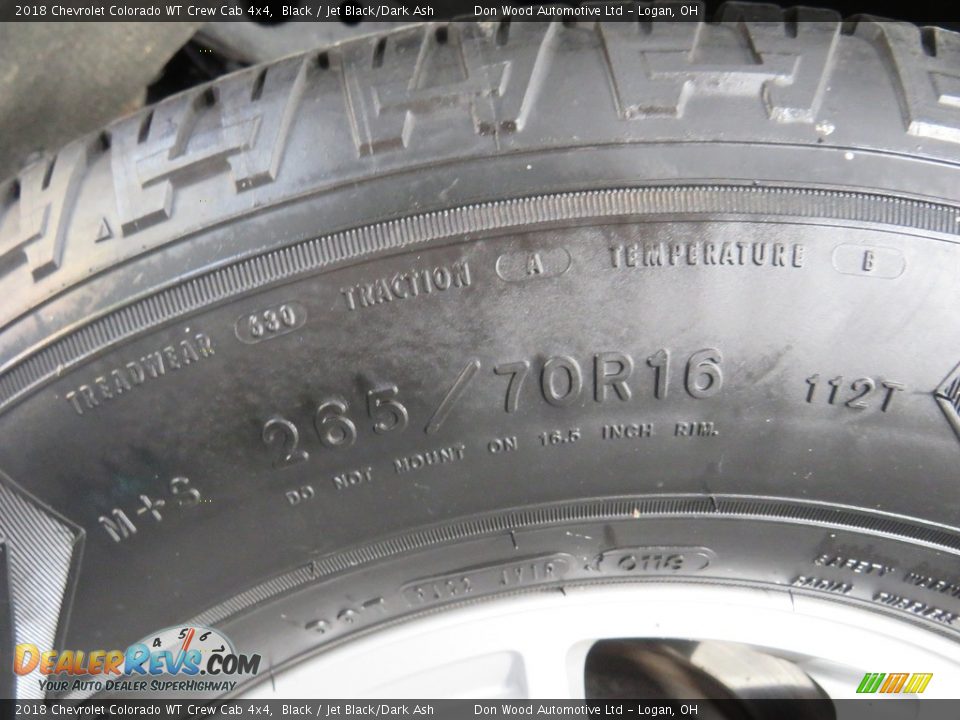 2018 Chevrolet Colorado WT Crew Cab 4x4 Black / Jet Black/Dark Ash Photo #17