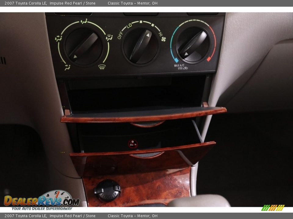 2007 Toyota Corolla LE Impulse Red Pearl / Stone Photo #11