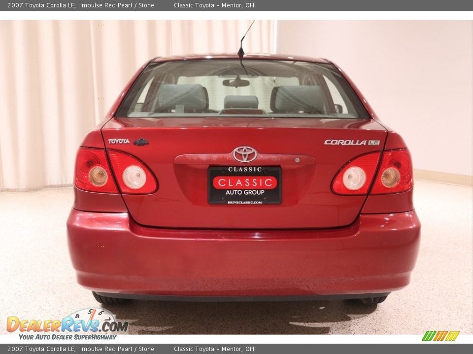 2007 Toyota Corolla LE Impulse Red Pearl / Stone Photo #16