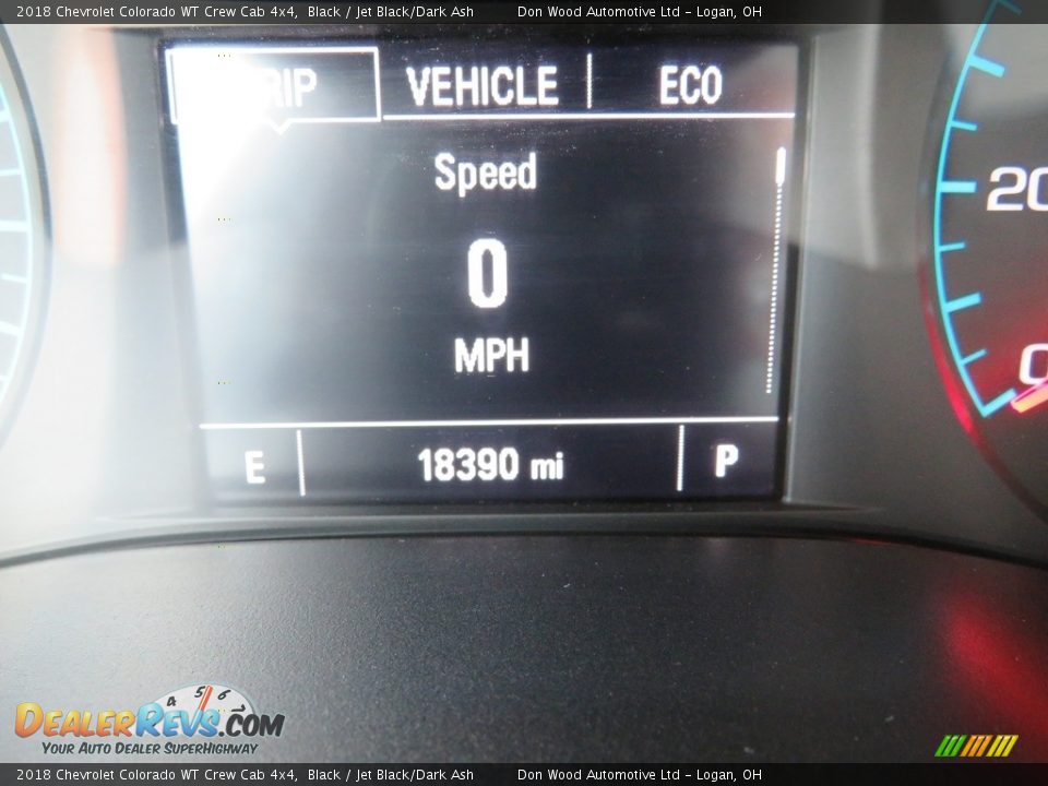 2018 Chevrolet Colorado WT Crew Cab 4x4 Black / Jet Black/Dark Ash Photo #22