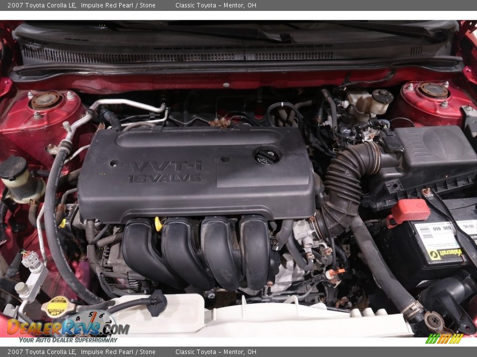 2007 Toyota Corolla LE Impulse Red Pearl / Stone Photo #17