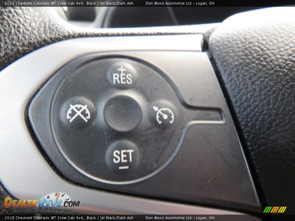 2018 Chevrolet Colorado WT Crew Cab 4x4 Black / Jet Black/Dark Ash Photo #24