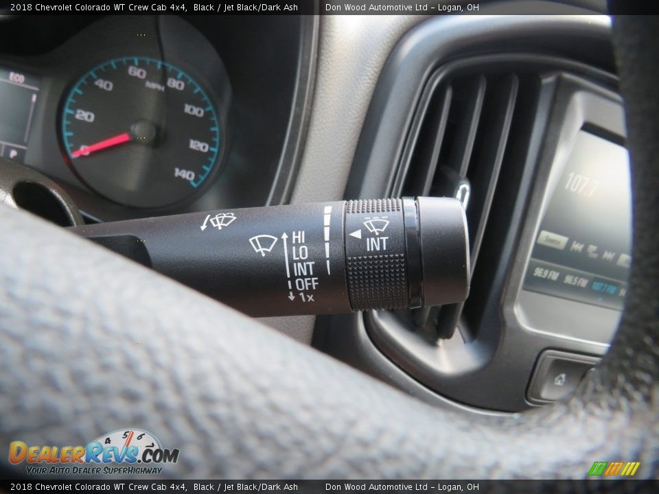 2018 Chevrolet Colorado WT Crew Cab 4x4 Black / Jet Black/Dark Ash Photo #25