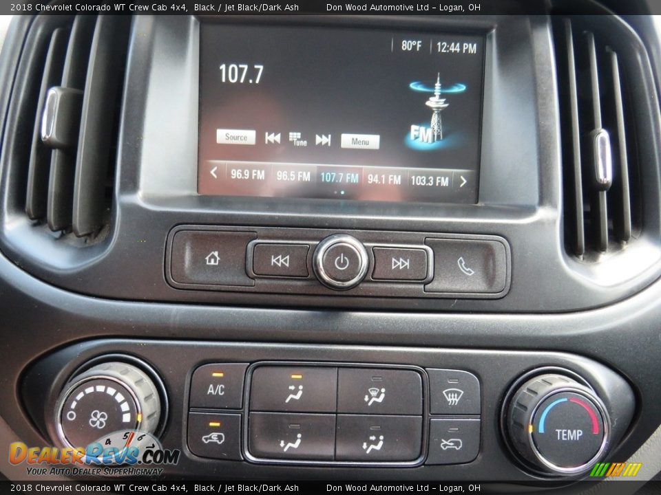 2018 Chevrolet Colorado WT Crew Cab 4x4 Black / Jet Black/Dark Ash Photo #26