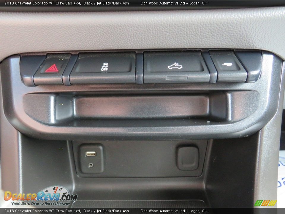 2018 Chevrolet Colorado WT Crew Cab 4x4 Black / Jet Black/Dark Ash Photo #27