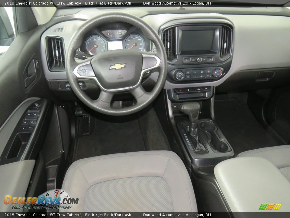 2018 Chevrolet Colorado WT Crew Cab 4x4 Black / Jet Black/Dark Ash Photo #33