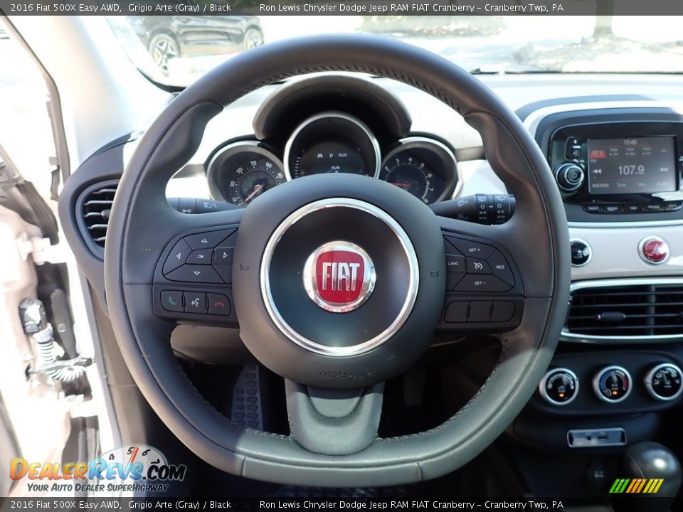 2016 Fiat 500X Easy AWD Steering Wheel Photo #16