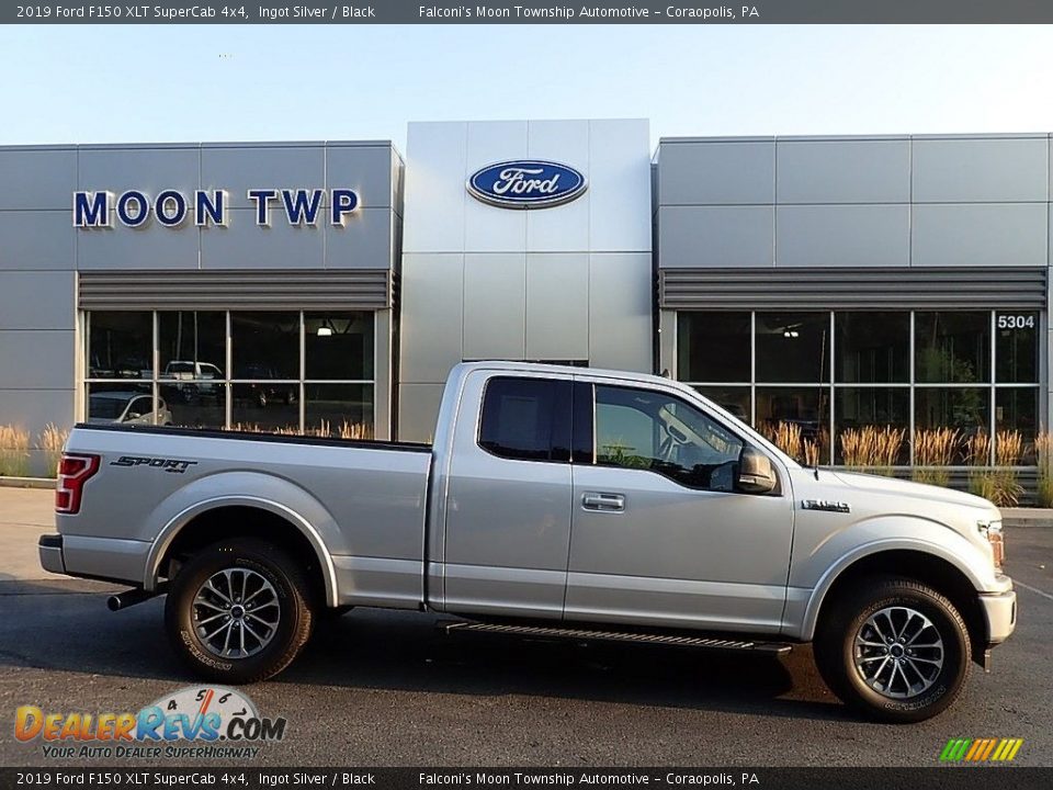 2019 Ford F150 XLT SuperCab 4x4 Ingot Silver / Black Photo #1