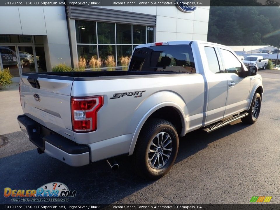 2019 Ford F150 XLT SuperCab 4x4 Ingot Silver / Black Photo #2